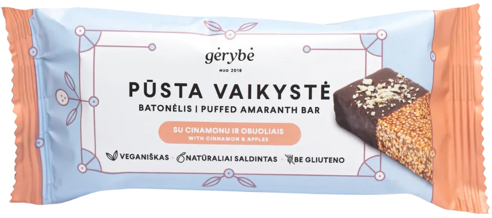 "PŪSTA VAIKYSTĖ" batonėliai