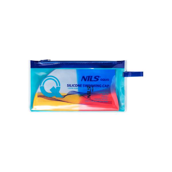 NQC MULTICOLOR M10 SILICONE SWIMMING CAP NILS AQUA