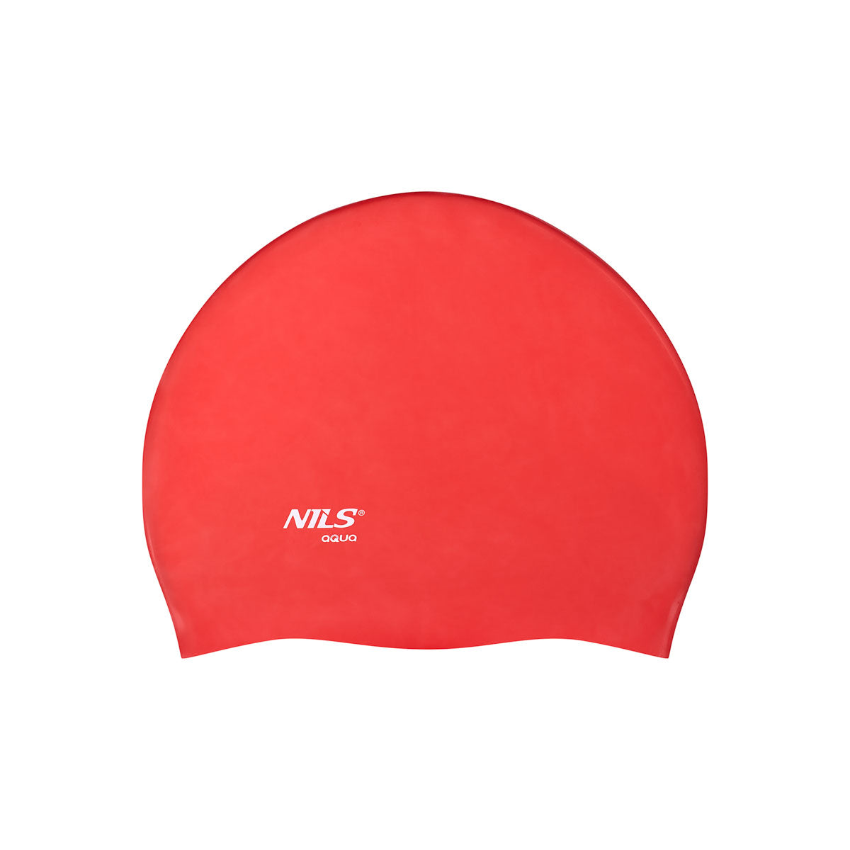 NQC SOLID COLOR RD01 RED SILICONE SWIMMING CAP NILS AQUA