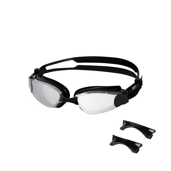 NQG660MAF GRAY RACING SWIMMING GOGGLES NILS AQUA