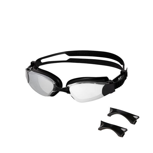 NQG660MAF GRAY RACING SWIMMING GOGGLES NILS AQUA