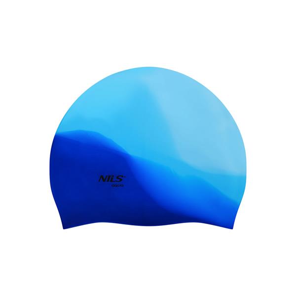 NQC MULTICOLOR M05 SILICONE SWIMMING CAP NILS AQUA