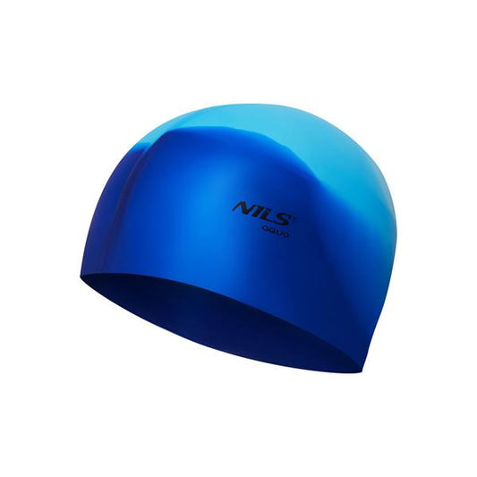 NQC MULTICOLOR M05 SILICONE SWIMMING CAP NILS AQUA