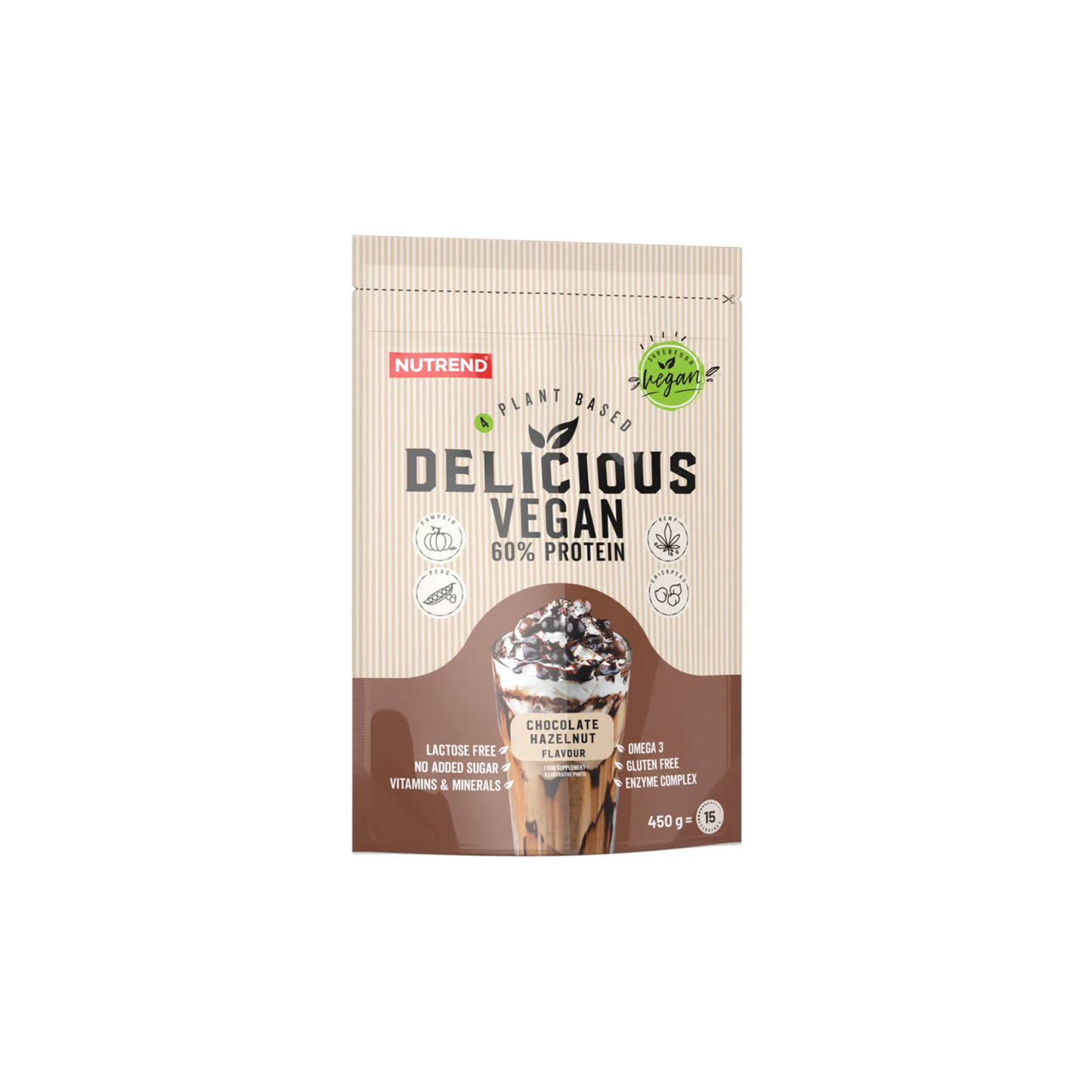 Augaliniai baltymai „Nutrend Delicious Vegan Protein“