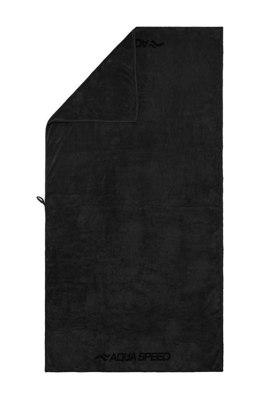 AQUA-SPEED Dry Soft 70 x 140 cm greitai džiūstantis rankšluostis, juodas